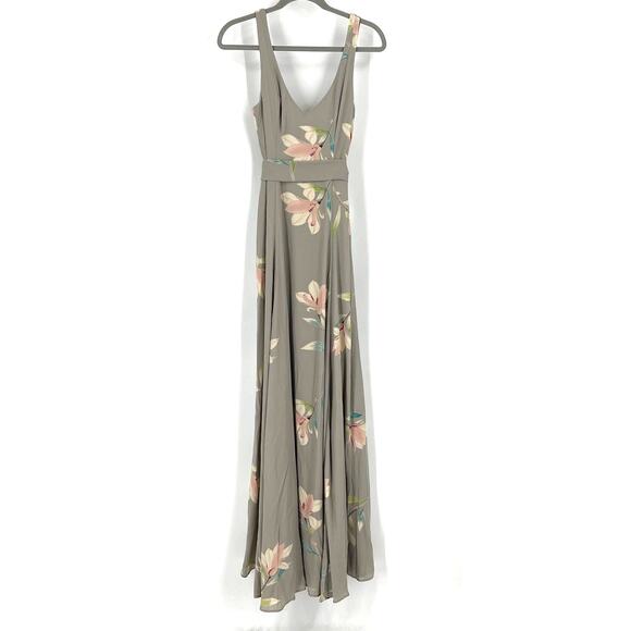 Show Me Your MuMu Jenn Maxi Dress Lily Showers Crisp Small NWT - Picture 2 of 9